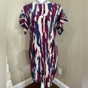 Madison’s women’s dress with shirt flutter sleeves